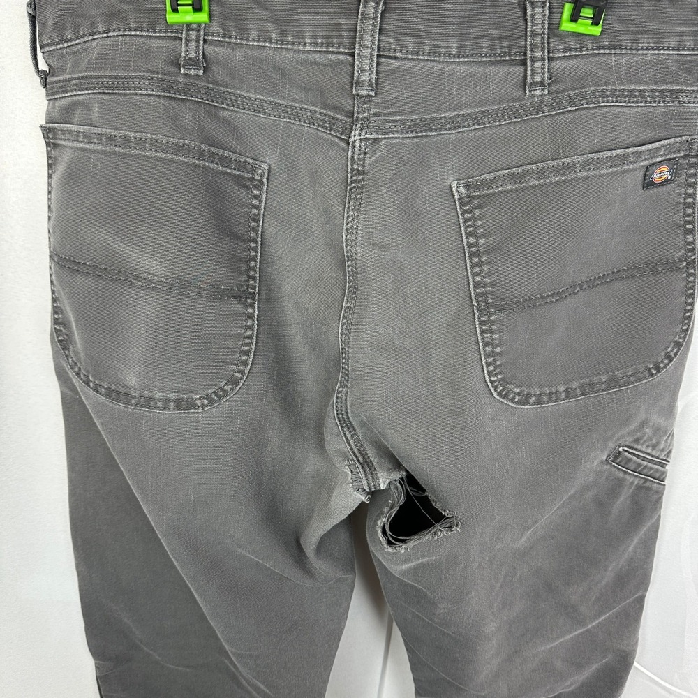 Dickies Carpenter Pants Mens 38x32‎ Grey Workwear Utility Distressed